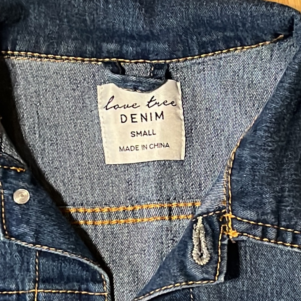 Love Tree Denim Jean Jacket, size S - Picture 4 of 7